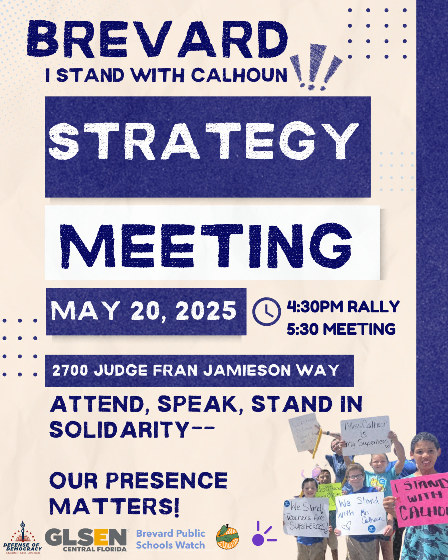 Brevard School Board Strategy Meeting, May 20
